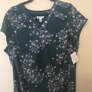 Croft & Barrow, Hunter Green blouse. NWT